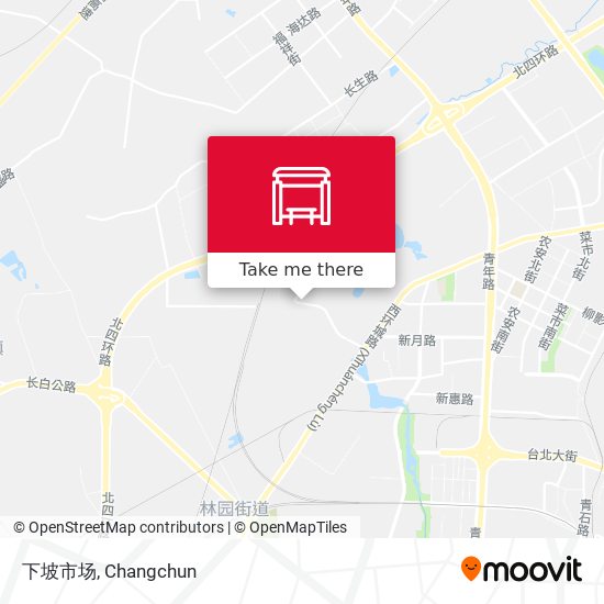 下坡市场 map