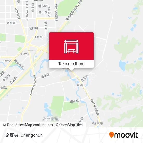 金屏街 map