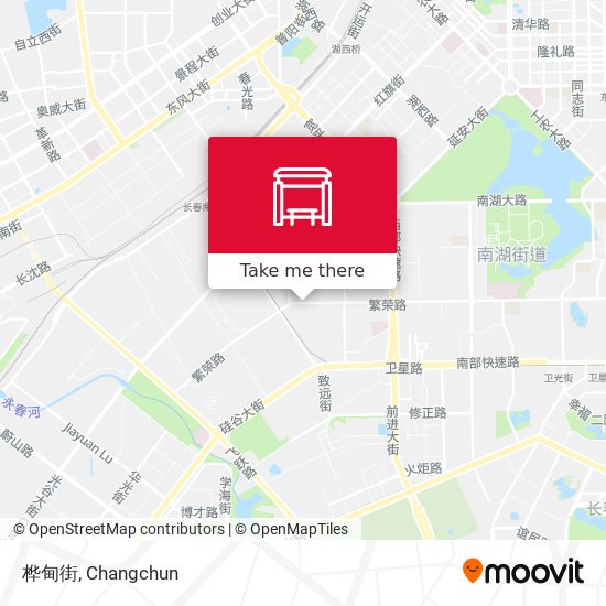 桦甸街 map