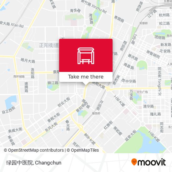 绿园中医院 map