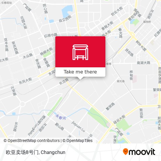欧亚卖场8号门 map