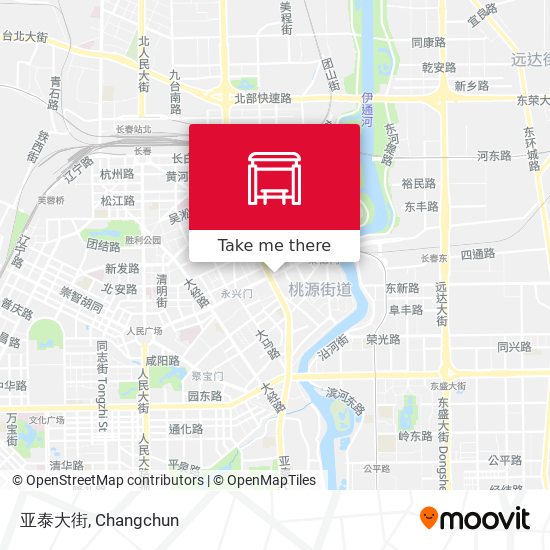 亚泰大街 map