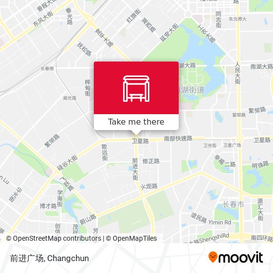 前进广场 map