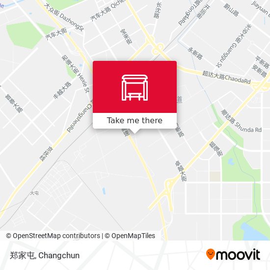 郑家屯 map