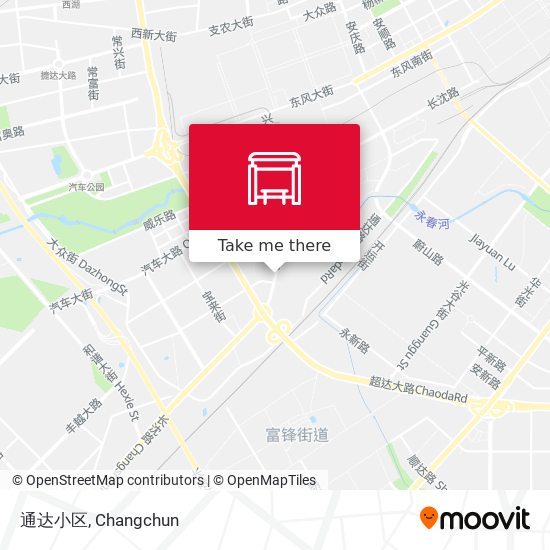 通达小区 map