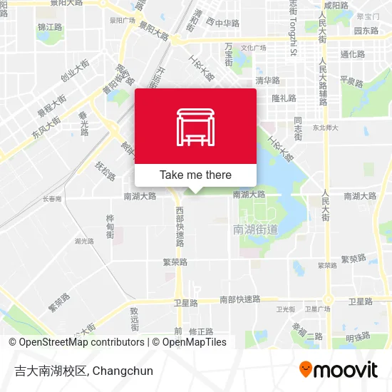 吉大南湖校区 map