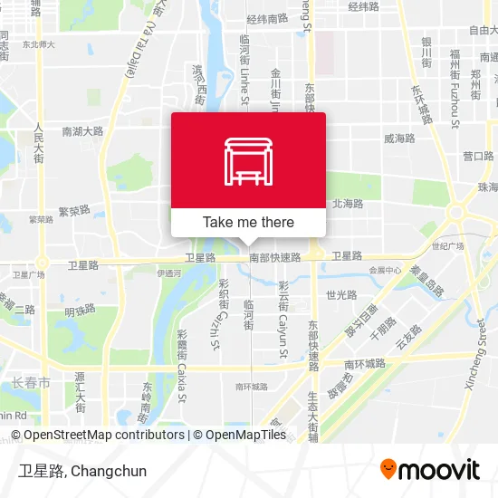 卫星路 map