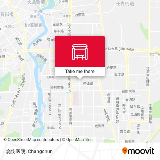 烧伤医院 map