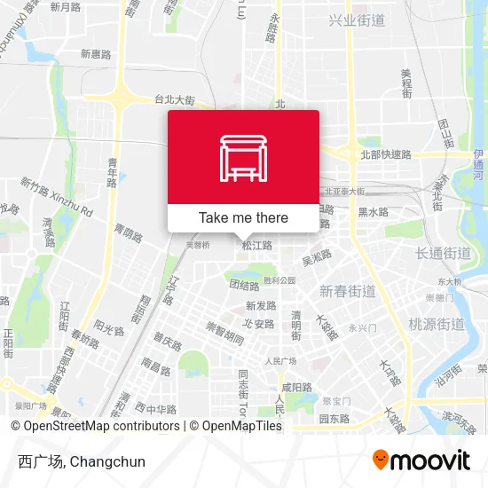 西广场 map