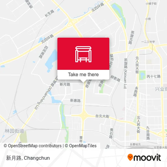新月路 map