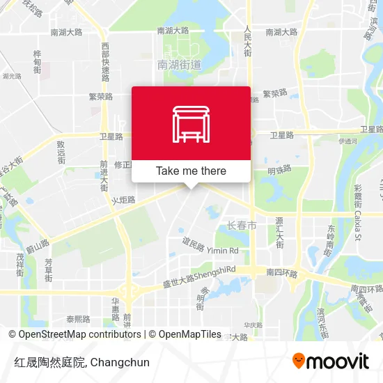 红晟陶然庭院 map