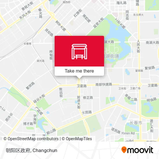 朝阳区政府 map