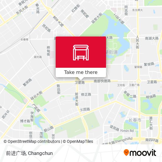 前进广场 map
