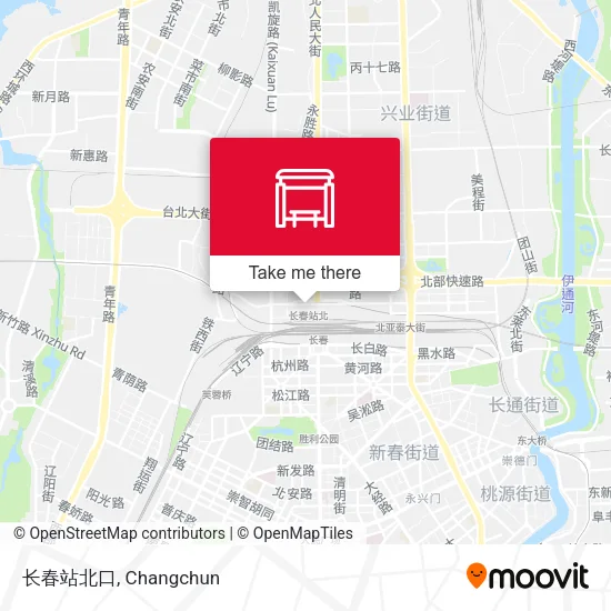 长春站北口 map