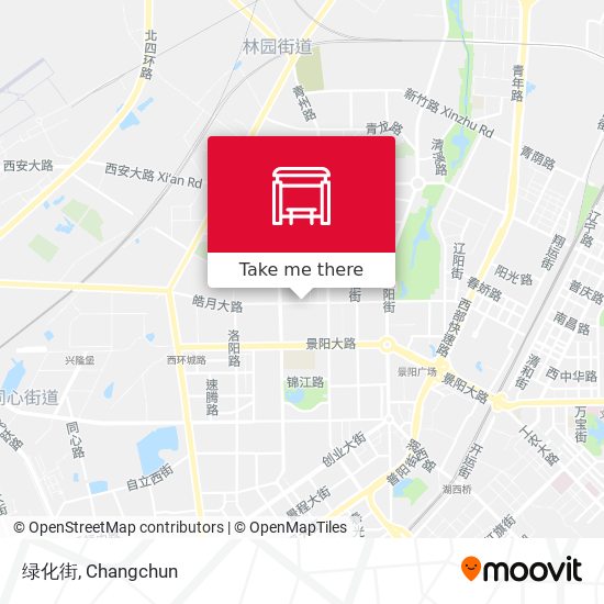 绿化街 map