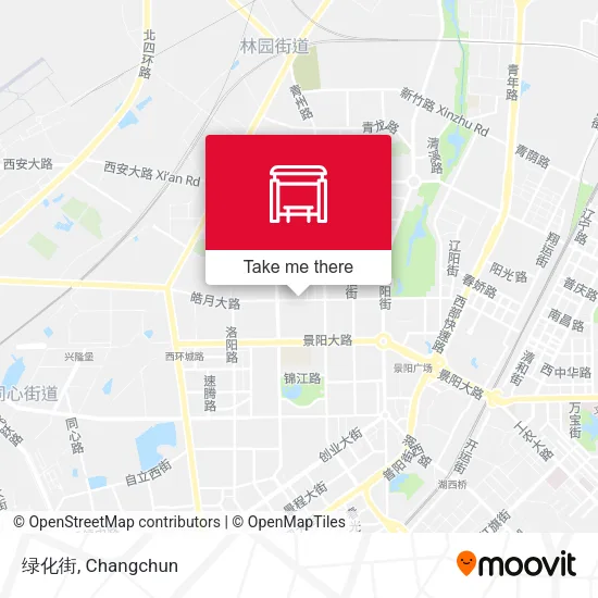 绿化街 map