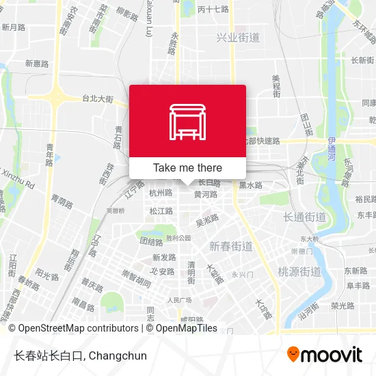 长春站长白口 map