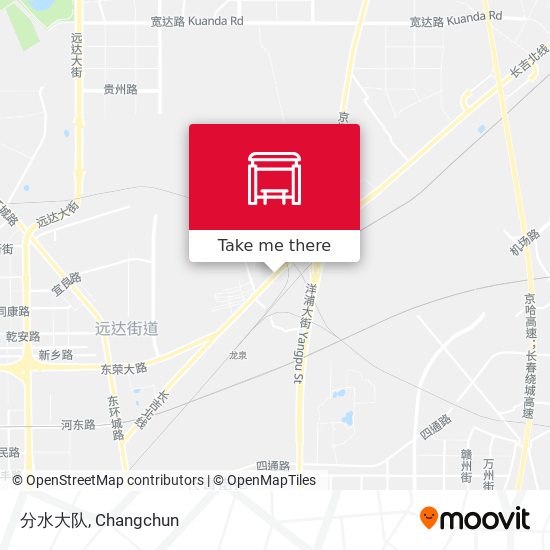 分水大队 map