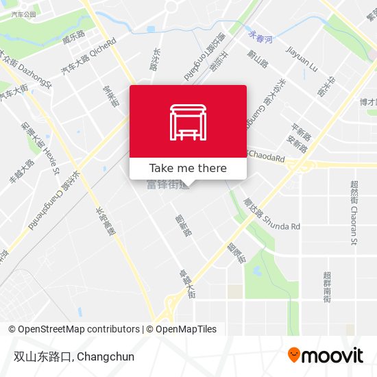 双山东路口 map