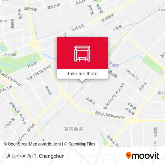 通达小区西门 map