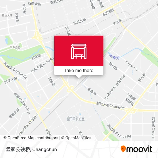 孟家公铁桥 map