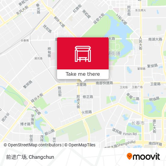 前进广场 map