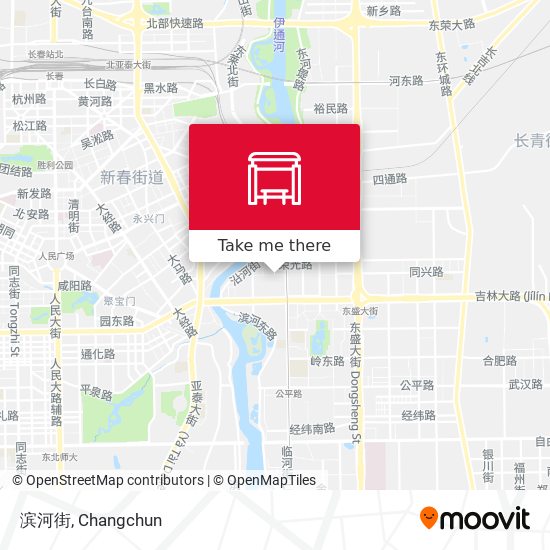 滨河街 map