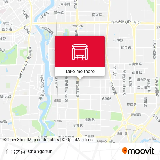 仙台大街 map