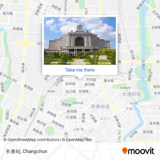 长春站 map