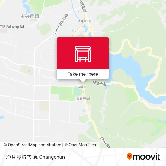 净月潭滑雪场 map