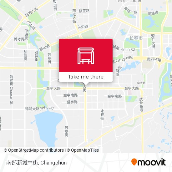 南部新城中街 map