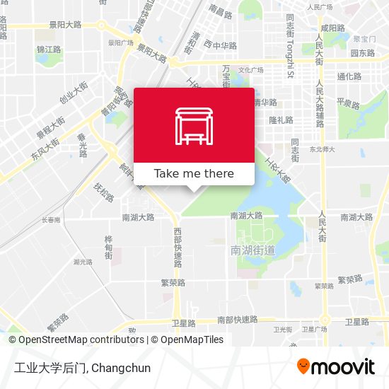 工业大学后门 map