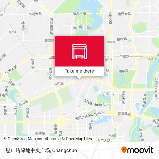 慰山路绿地中央广场 map