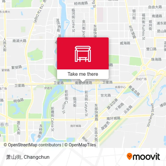 萧山街 map
