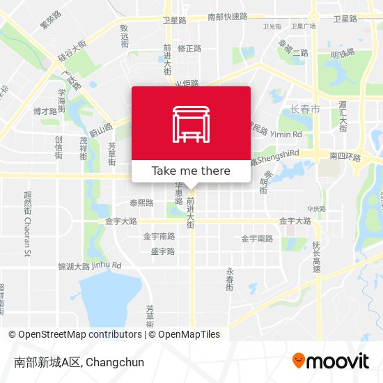 南部新城A区 map