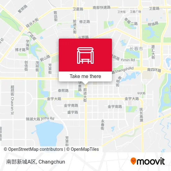 南部新城A区 map