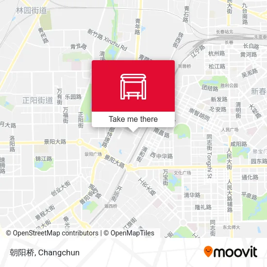 朝阳桥 map