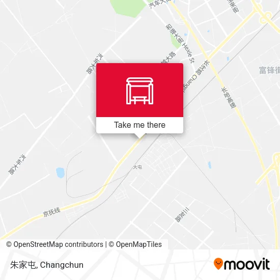 朱家屯 map
