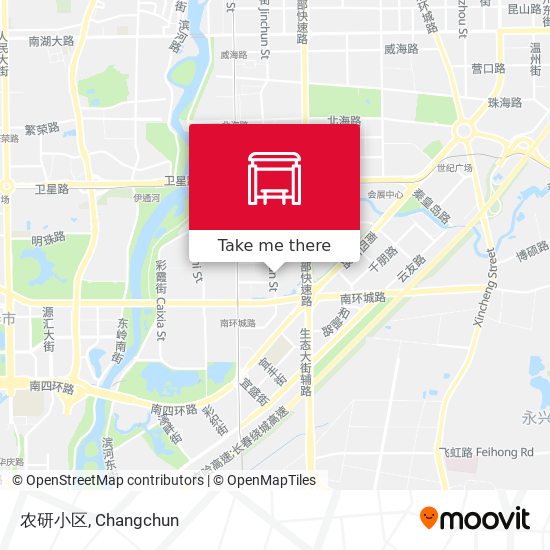 农研小区 map