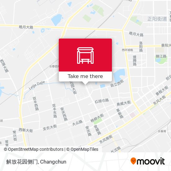 解放花园侧门 map