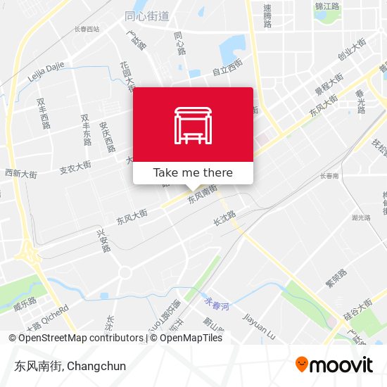 东风南街 map