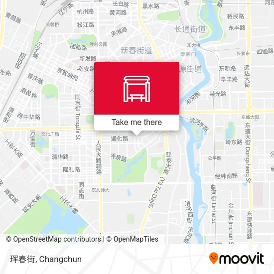 珲春街 map