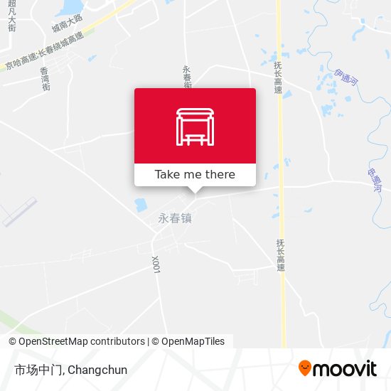 市场中门 map