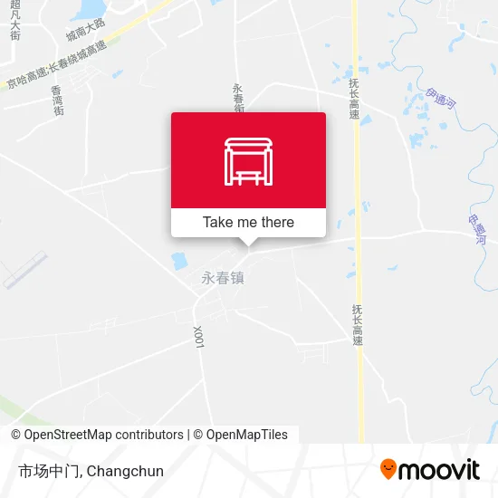 市场中门 map