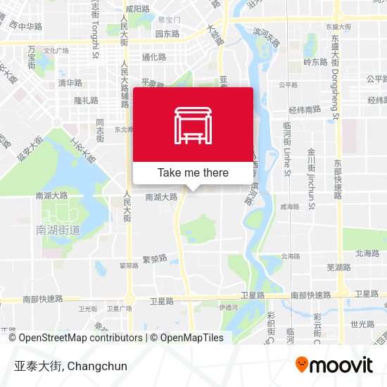 亚泰大街 map
