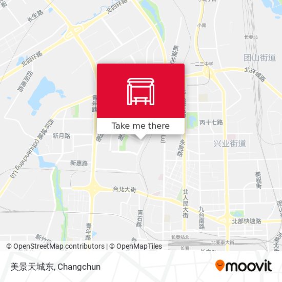 美景天城东 map