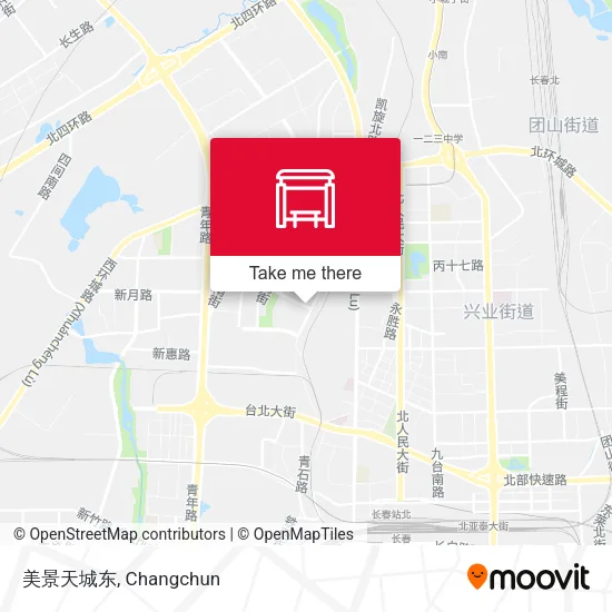 美景天城东 map