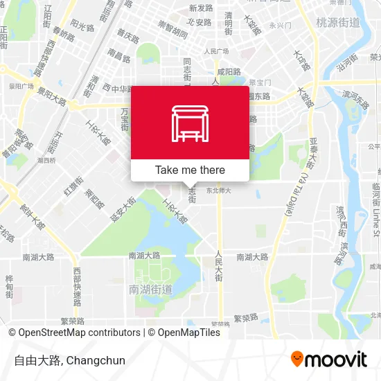 自由大路 map