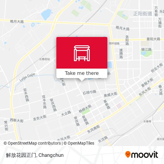 解放花园正门 map