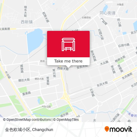 金色欧城小区 map
